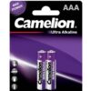 باتری نیم قلمی آلکالاین اولترا کملیون مدل LR6-BP2 camelion